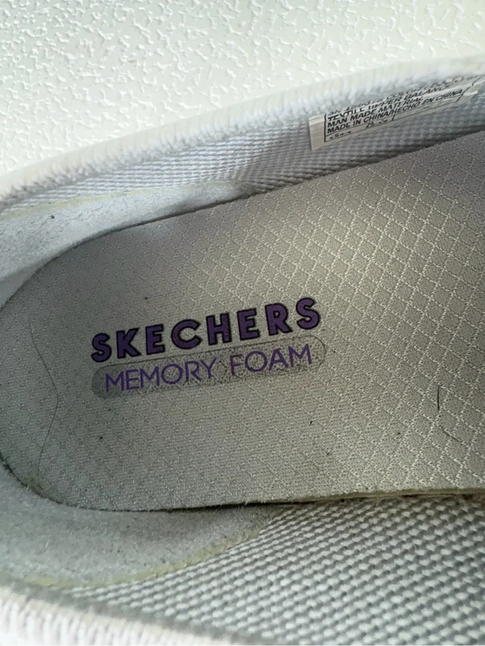 Skechers Silver Slip-On Sparkle Knit Sneakers s279
